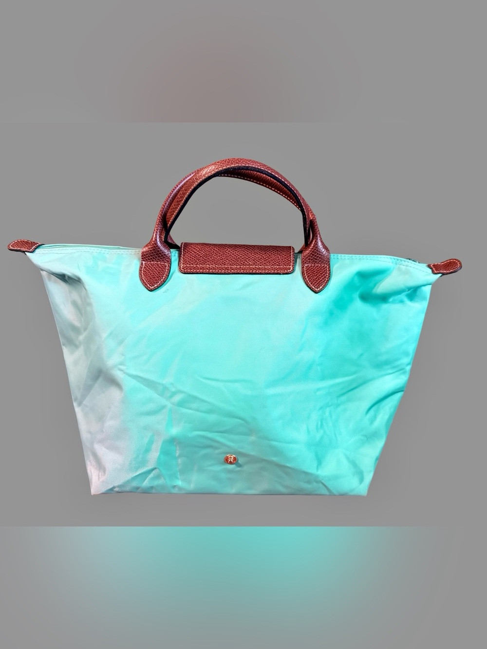 Authentic Longchamp Le Pliage Original Top Handle Bag – Vibrant Turquoise - Picture 2 of 5